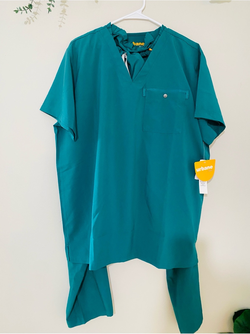 Urbane Unisex XL Teal Scrub Set Premium Medical Uniform Nurse Doctor Healthcare
